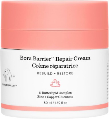Picture of Drunk Elephant Bora Barrier Repair Cream - Ultra-Rich Moisturizer - Clean Clinical Skincare - Cruelty-Free - Dermatologist-Tested - Free of Essential Oils, Silicones, and Fragrance