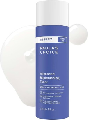 Picture of Paula's Choice Resist Advanced Replenishing Face Toner, 4 Fl Oz | Anti-Aging Toner with Hyaluronic Acid, Vitamin C & E, Softens & Replenishes Dry Skin, Fragrance-Free