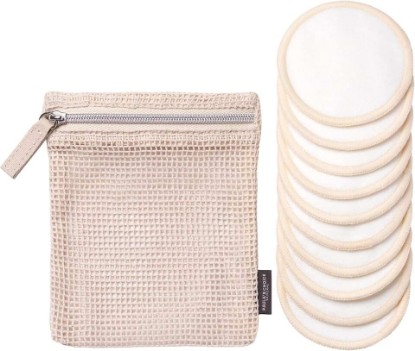 Picture of Paula's Choice Reusable Makeup Remover Pads Sustainable Cotton Rounds | Made from Eco-Friendly Cotton & Bamboo, Gentle on Sensitive Skin, Includes Washable Bag for Laundry & Storage, 10 Count