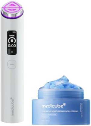 Picture of medicube Hydra Device Set: Hyaluronic Capsule Cream & Booster Pro X2 White