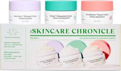 Picture of Drunk Elephant Skincare Chronicles - Travel Size Moisturizer Trio - Clean Clinical Skincare - Cruelty-Free - Dermatologist-Tested - Free of Essential Oils, Silicones, and Fragrance
