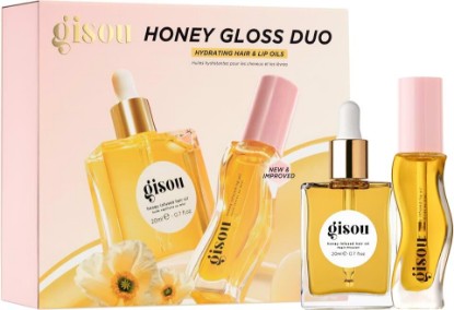 Picture of Gisou Honey Gloss Duo – Honey Infused Hair Oil & Lip Oil for Long-Lasting Hydration & Shine
