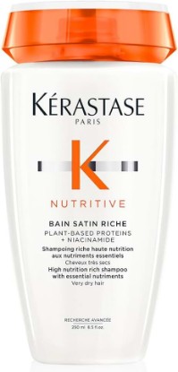 Picture of Kerastase Nutritive Bain Satin Riche Shampoo | Cleanses & Deeply Replenishes Moisture | With Plant-Based Proteins & Niacinamide | For Medium to Thick to Dry Hair
