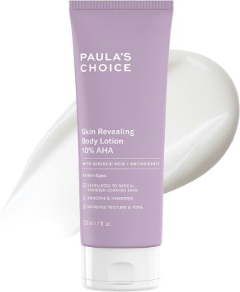 Picture of Paula's Choice Skin Revealing Body Lotion 10% AHA, 7 Fl Oz | Moisturizing Body Cream with Glycolic Acid and Shea Butter Exfoliant, Moisturizer for Keratosis Pilaris (KP) Prone Skin