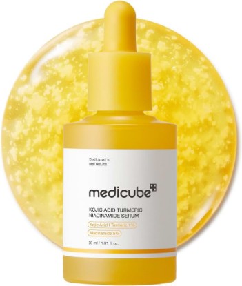 Picture of medicube Kojic Acid Turmeric Clarifying Capsule Serum for Troubled Skin | Soothing & Brightening Facial Serum - Niacinamide & Glow Capsules for Hydration and Barrier Support, 1.01 fl.oz