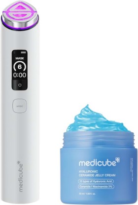 Picture of medicube Firming Device Set: Booster Pro X2 White & Hyaluronic Jelly Cream