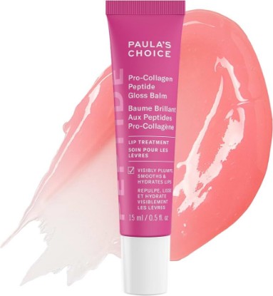 Picture of Paula's Choice Pro-Collagen Peptide Gloss Lip Balm, Hydrates & Smooths Lips, Sheer & Glossy Finish for Fuller Lips, Sheer Tint, Non-Sticky, Cruelty-Free