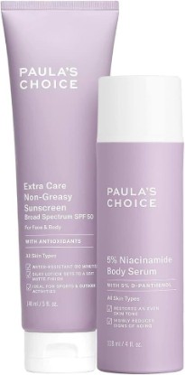 Picture of Paula's Choice 5% Niacinamide Body Serum & Extra Care Body Sunscreen SPF 50 | Smooths & Protects All Skin Types Including Acne-Prone with Niacinamide & Water-Resistant SPF 50, Fragrance-Free