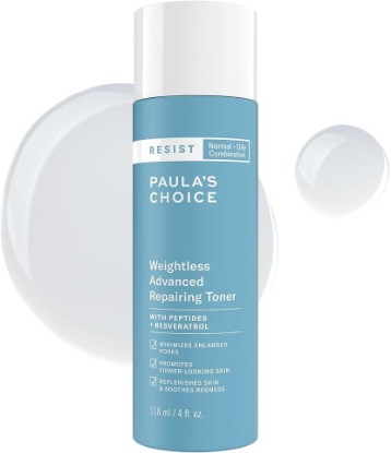 Picture of Paula's Choice Resist Weightless Advanced Repairing Face Toner, 4 Fl Oz | Facial Toner with Niacinamide & Hyaluronic Acid Boosts Hydration for Normal, Combination & Oily Skin, Fragrance-Free