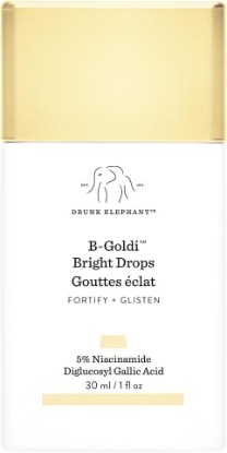 Picture of Drunk Elephant B-Goldi Bright Drops - 30 ml/1 fl oz - Illuminating Color Serum Drops - Clean Clinical Skincare - Cruelty-Free - Dermatologist-Tested - Free of Essential Oils, Silicones, and Fragrance