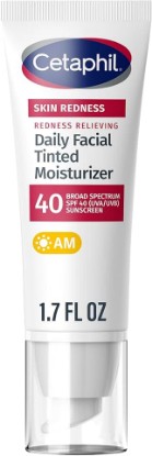 Picture of Cetaphil Redness Relieving Tinted Moisturizer, SPF 40, 1.7 Fl Oz | Daily Facial Moisturizer, Broad Spectrum SPF 40, Neutral Tint, Rosacea-Prone Skin, Sensitive Skin, Dermatologist Recommended
