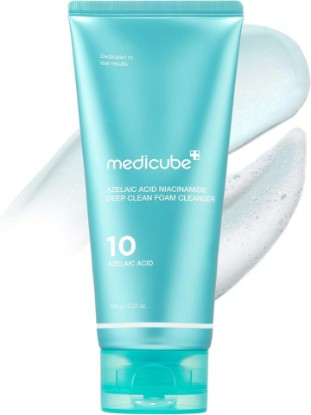 Picture of medicube Facial Cleanser Azelaic Acid Whip Cleanser | Soothing Cleansing Foam - For Troubled Skin, Ideal for use after spot care, Excess Sebum Control, Korean Skincare, 4.23 oz
