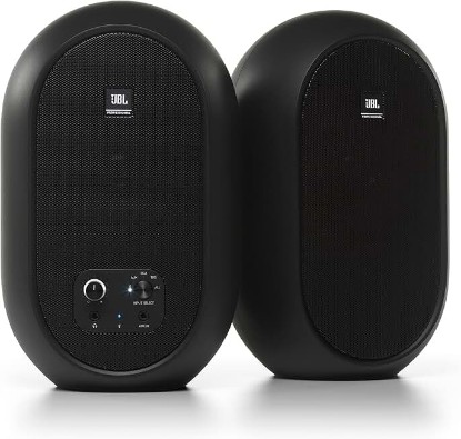Picture of JBL Professional 1 Series 104-BT Compact Desktop Reference Monitors with Bluetooth, Black, Sold as Pair, 4.5-inch Speaker | Bluetooth, Sold as Pair, 4.5-inch Speaker
