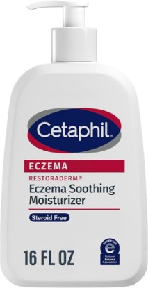 Picture of Cetaphil Restoraderm Eczema Moisturizer Colloidal Oatmeal Lotion 16 oz | Steroid-free eczema relief, 48-hour hydration, 1% colloidal oatmeal, fewer flare-ups, doctor recommended, sensitive skin