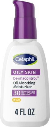 Picture of Cetaphil DermaControl Oil Absorbing Moisturizer, SPF 30, Oily Skin, 4 Fl Oz | Fragrance-Free Daily Face Moisturizer With Sunscreen, Reduces Shine, Hydrates Sensitive Oily Skin, Dermatologist Recommended