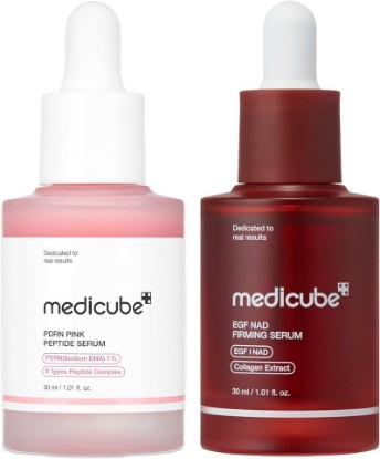 Picture of medicube Viral Ingredients Serum Duo - PDRN and NAD EGF Serum | PDRN, NAD, EGF, and Collagen Age-Defying Care for Skin Elasticity, Fine Lines & Radiance, Korean Skincare, Gifts for Women