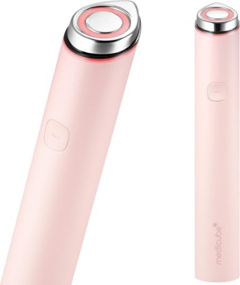 Picture of medicube Mini Booster Pro Plus - Portable Facial Device for Radiance, Pink | Facial Device for Radiance, Calming, and Elasticity - Red, Blue, Purple 3-Mode, Korean Skincare Device, At Home Care, Pink