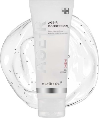 Picture of medicube Age-R Booster Gel Serum for Skin Care Devices - Moisturizing and Nourishing Facial Serum with Plant Stem Cell Extract, Hyaluronic Acid, Collagen - Hypoallergenic Korean Skin Care
