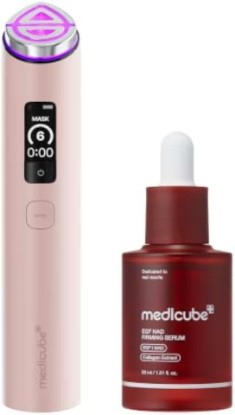 Picture of medicube Age-Defying Device Duo: NAD Serum and Booster Pro X2 Pink | medicube Age-Defying Device Duo