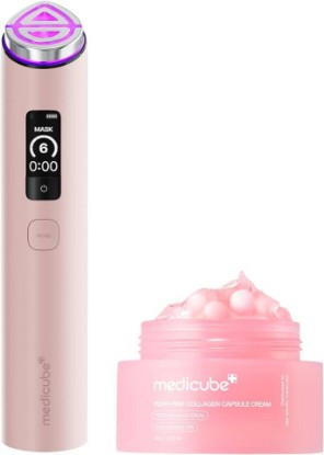 Picture of medicube PDRN 2X Glow Duo: PDRN Capsule Cream and Booster Pro X2 Pink