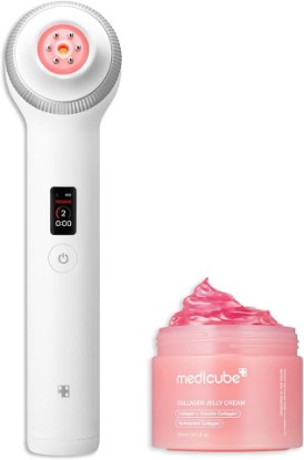 Picture of medicube High-Tech Radiance & Firming Duo: Medicube Age-R Ultra Tune 40.68 and Collagen Jelly Cream 110ml |Gifts for Women, Gifts for Mom