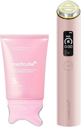 Picture of medicube Lift & Sculpt Device Duo - Gua Sha Cream and Booster Pro X2 Pink