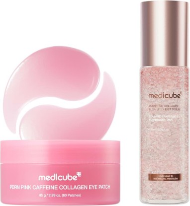 Picture of medicube PDRN Jelly Quick Glow Duo: PDRN Caffeine Collagen Eye Patches and Jelly Mist Serum | Hydrogel Eye Patches & Dual Glow Jelly Mist Serum | Refresh, Hydrate & Boost Radiance | Korean Skincare