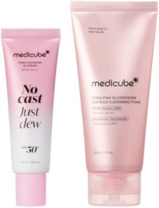 Picture of medicube UV Dew & Daily Cleanse Duo: PDRN Sun Serum and Capsule Cleanser