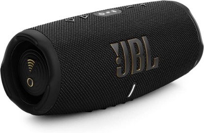 Picture of JBL Charge 5 Wi-Fi - Portable Wi-Fi Speaker - Black | Bold JBL Original Pro Sound with deep bass, Wi-Fi and Bluetooth connectivity, Portability with 20 hours of battery life