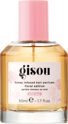 Picture of Gisou Honey Infused Hair Perfume (1.7 Fl Oz) - Wild Rose | Notes of bergamot, wild rose & vanilla, hydrates & adds shine, enriched with Mirsalehi Honey & argan oil