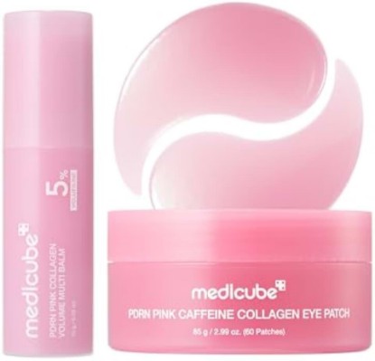 Picture of medicube PDRN Eye Glow Duo - PDRN Volume Multi Balm Stick & Eye Patches | PDRN Collagen Multi Balm for Firming & Radiance, PDRN Caffeine Eye Patches for the Look of Puffiness, Korean Skincare