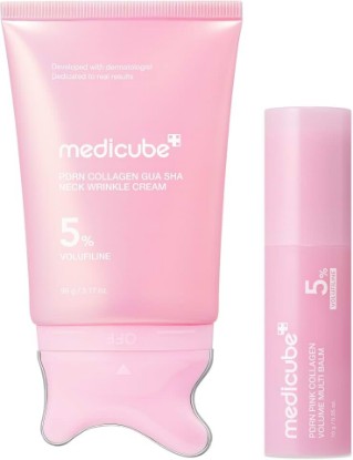 Picture of medicube PDRN Sculpt & Plump Duo - Gua Sha Wrinkle Cream and Volume Multi Balm Stick