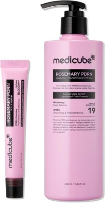 Picture of medicube Rosemary PDRN Purifying & Cooling Shampoo and Scalp Serum Duo | Purifying Shampoo & Cooling Scalp Serum | Skincare-Inspired Formula for Fuller, Stronger-Looking Hair | Korean Hair Care