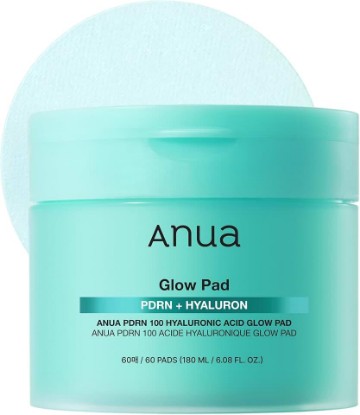 Picture of ANUA PDRN 100 Hyaluronic Acid Toner Pad, 6.1 fl oz, 60 Count | Hydrating Dual-Textured Toner Pads, Salmon DNA & Collagen Face for Glass Skin Glow & Makeup Prep, Sensitive & Dry Skin