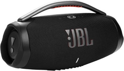 Picture of JBL Boombox 3 Black Portable Bluetooth Speaker with Massive Sound, Deepest Bass, IPX7 Waterproof, 24H Playtime, PartyBoost