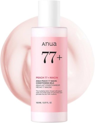 Picture of ANUA Peach Niacinamide Conditioning Lotion, 5.07 fl.oz | Face moisturizer with Vitamin B12 & Hyaluronic Acid for glass skin, Brightening & Hydration for Dry Skin, Korean Skincare