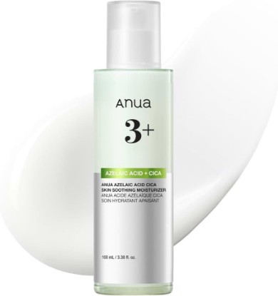 Picture of ANUA Azelaic Acid CICA Skin Soothing Moisturizer, 3.38 fl oz | Lightweight & Redness Relief, For Acne Prone Skin, Fragrance Free, Korean Skincare