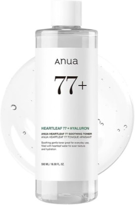 Picture of ANUA Heartleaf 77 Soothing Toner, 16.9 fl.oz | Moisturizing & Calming Facial Toner, Hyaluronic Acid, Lightweight Hydration, Redness Relief, Skin Cooling, Korean Skincare