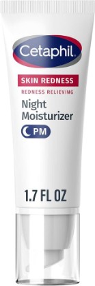 Picture of Cetaphil Redness Relieving Night Cream Face Moisturizer, 1.7oz | Fragrance Free, Hypoallergenic, Soothes Dry Redness-Prone Skin Overnight, Sensitive Skin Safe, Dermatologist Recommended