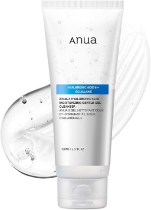 Picture of ANUA Moisturizing Gentle Gel Cleanser, 5.07 fl oz | Hydrating Face Wash with Hyaluronic Acid & Squalane, pH Balancing, Soothing & Skin Barrier Care, Korean Skincare