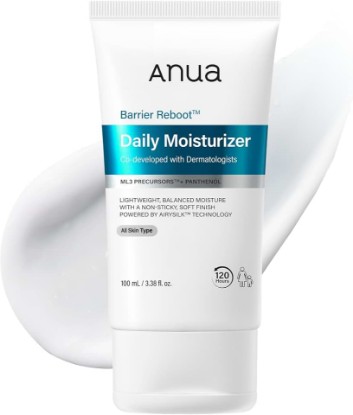 Picture of ANUA Barrier Reboot Daily Moisturizer, 3.38 fl oz | Ceramide Barrier Care Face Cream with Panthenol, Lightweight Hydration, Dermatologist Tested Korean Skincare