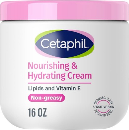 Picture of Cetaphil Nourishing Body Cream, Oil-Infused, Very Dry Skin, 16oz | 72-Hour Hydration, Non-Greasy Formula, Vitamin E & Lipids, Normal To Very Dry Skin, Women & Men, Dermatologist Recommended