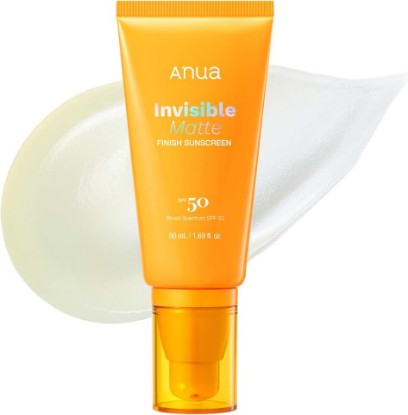 Picture of ANUA Invisible Matte Finish Sunscreen, 1.69 fl.oz | Broad Spectrum SPF 50, Clear Gel, Non Comedogenic UV Filters, All Skin Types, Lightweight Poreless Primer, Kpop Demon Hunters