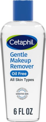 Picture of Cetaphil Gentle Waterproof Makeup Remover, Sensitive Skin, 6oz | Oil-Free Micellar Formula, Removes Eye & Face Makeup, Non-Irritating, Dermatologist Recommended, Fragrance-Free, 6 Fl Oz