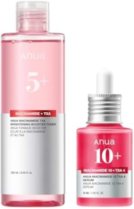 Picture of ANUA Spot Correcting Duo | Niacinamide 10 + TXA 4 Serum & Toner for Even Skin Tone & Brightening, Lightweight & Hydrating Essence, Korean Skincare