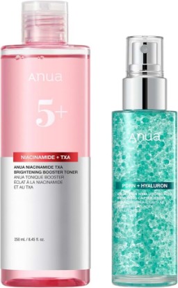 Picture of ANUA Glass Glow Skin Duo | PDRN Mist & Niacinamide TXA Toner for Brightening and Healthy Glow, Lightweight & Hydrating Serum Essence, Korean Skincare