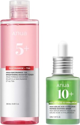 Picture of ANUA Spot Correcting & Clarity Duo | Azelaic Acid Hyaluron Soothing Serum & Niacinamide TXA Toner, for Blemish-Prone & Oily-Prone Skin, Glow Skin, Korean Skincare