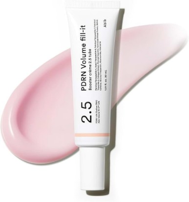 Picture of Abib PDRN Volume fill-it Booster Cream 2.5 tube | Facial Volume Plumping with PDRN 15,000ppm Peptides Retinal | For Forehead, Smile Lines & Neck Wrinkles | Anti-Aging Firming | 1.01 fl oz