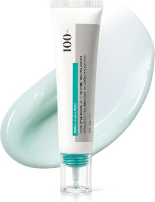 Picture of PDRN Hyaluronic Acid 100 Moisturizing Cream, Face Moisturizer with Sodium DNA, Niacinamide & Collagen, Lightweight Non-Greasy Korean-Style Hydrating Cream for Oily, Dry & Dull Skin, 2.02 fl oz