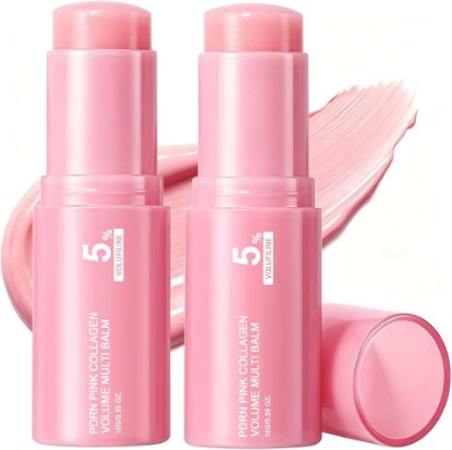 Picture of Vult PDRN Pink Collagen Volume Multi Balm, Volufiline Stick 2PCS | Hydrating Multi Wand, Smooth Fine Lines & Wrinkles, Nourishing Collagen Stick for Face, Eye & Lip Care